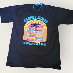 George Jones Promo Album Concert Tour T Shirt - VINTAGE 90's